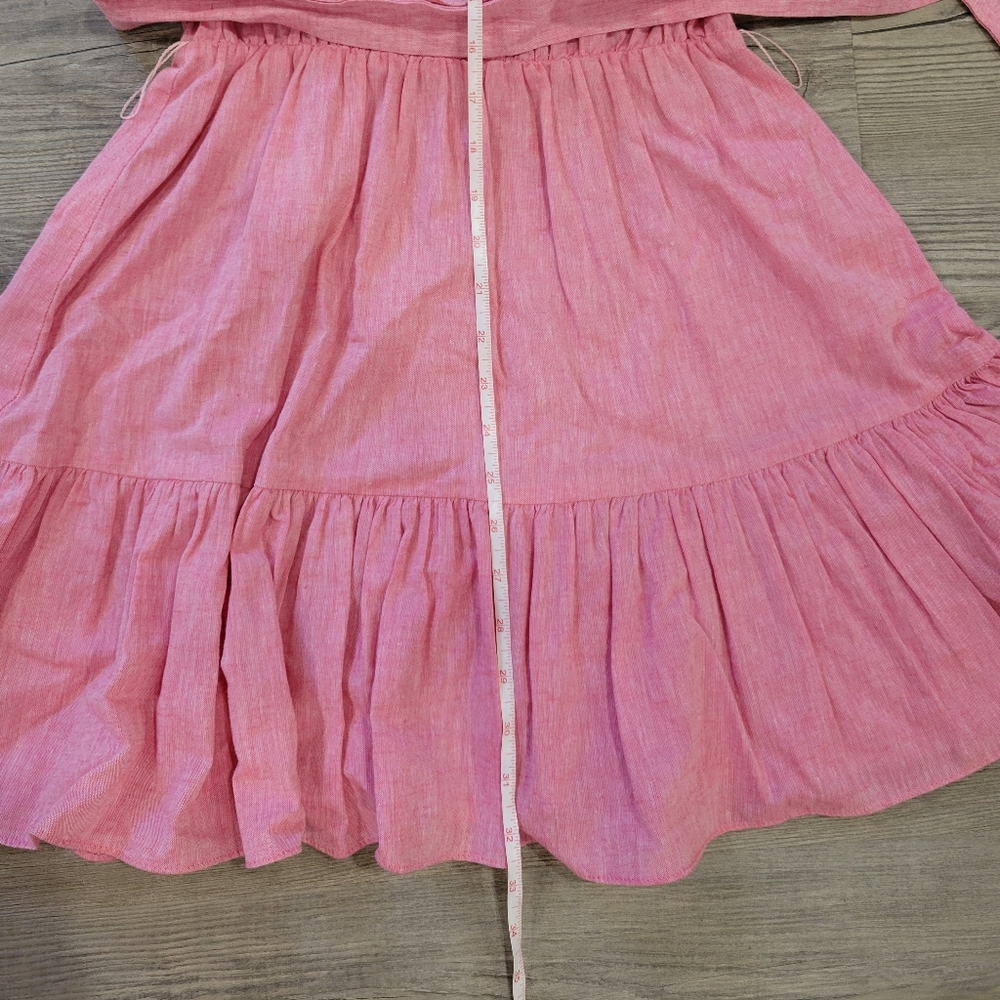 Willa Story Linen Midi Dress Size Small - Picture 9 of 16
